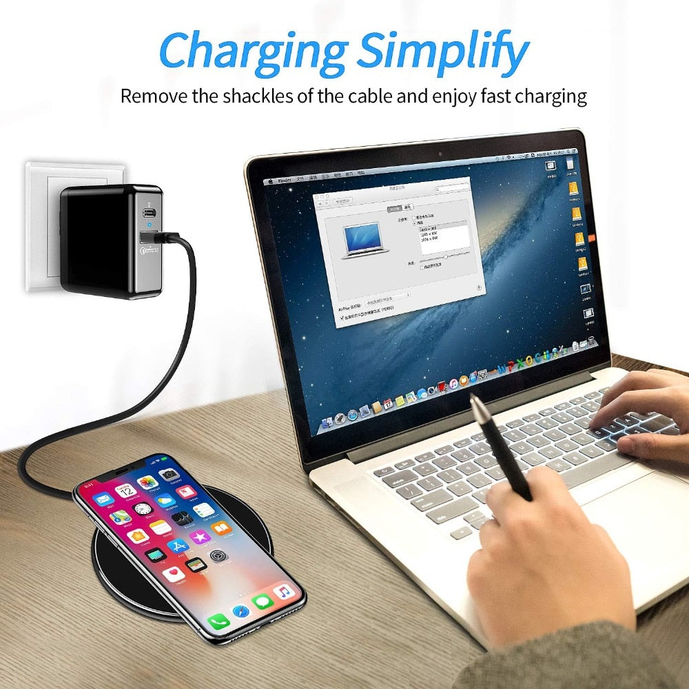 30W Fast Wireless Charging Pad | Premium USB-C MagSafe Charger for Apple iPhone, Samsung & Android