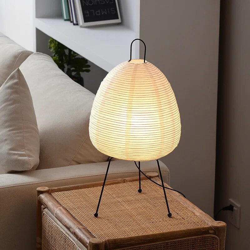 Hikari Globe – Rice Paper Table Lamp with Soft, Warm Glow