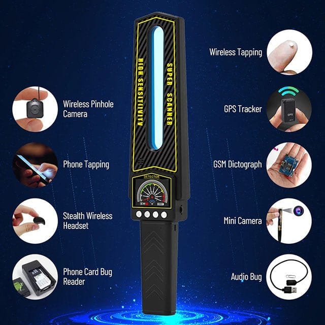 GPS Tracker Detector #2025 – Advanced Bug Sweeper for Hidden Cameras & Trackers
